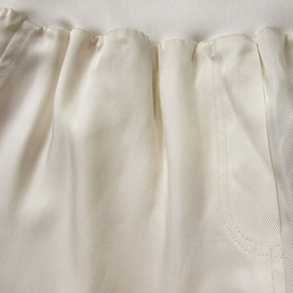 NWT Cinq a Sept Tous Les Jour Giles Joggers in Ivory Satin Pull-on Pants M - Picture 4 of 6